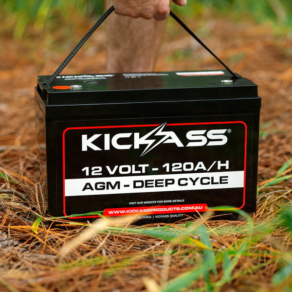 KickAss 120Ah 12V Deep Cycle AGM Battery