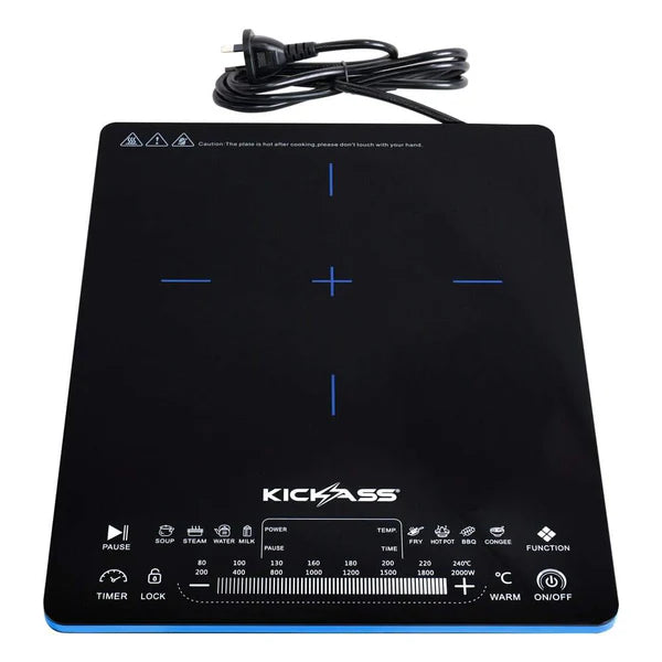 KickAss QuickFire 2000W Portable Induction Cooktop For Camping