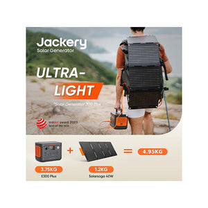 Jackery Explorer 300 Plus + 40W Solar Panel