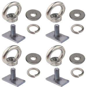 Stainless Steel Roof Rack Eyelets M8 x 4 pcs