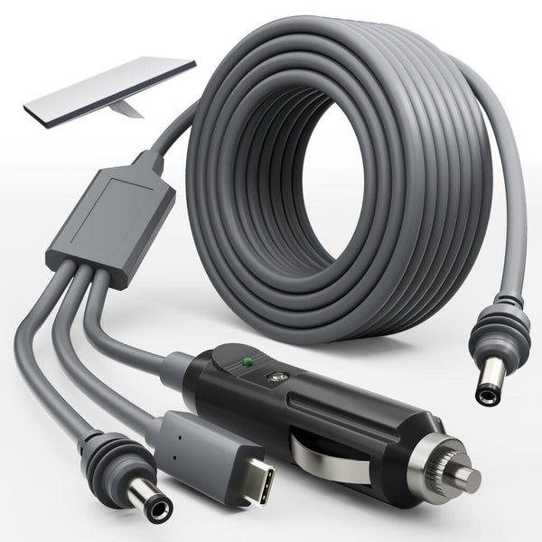 Starlink Mini 3-in-1 DC Power Cable 3.0M, USB C, DC Plug and Cigarette Lighter Plug