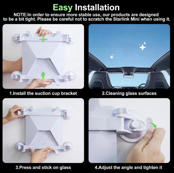 Starlink Mini Suction Mount for Sunroofs and Windows