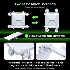Starlink Mini Suction Mount for Sunroofs and Windows