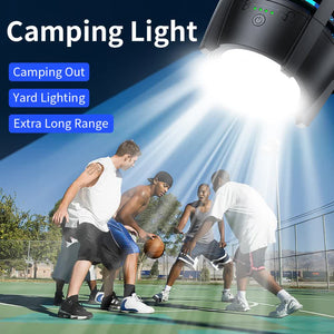 2-in-1 Rechargeable Mosquito Zapper & Camping Lantern - 3600mAh Battery - 2000V Electric Insect Killer with Bionic Trap Technology - Waterproof Outdoor Bug Trap - Black