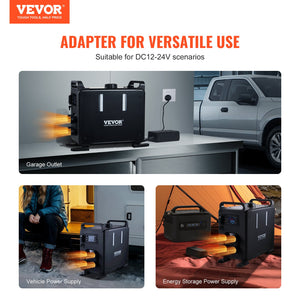 8KW Diesel Heater, 12V/24V All in One Diesel Air Heater, Bluetooth APP Control, Remote Control and Display Screen, CO Alarm, Fast Heating Vertical Portable Diesel Heater for Vehicles, Garage