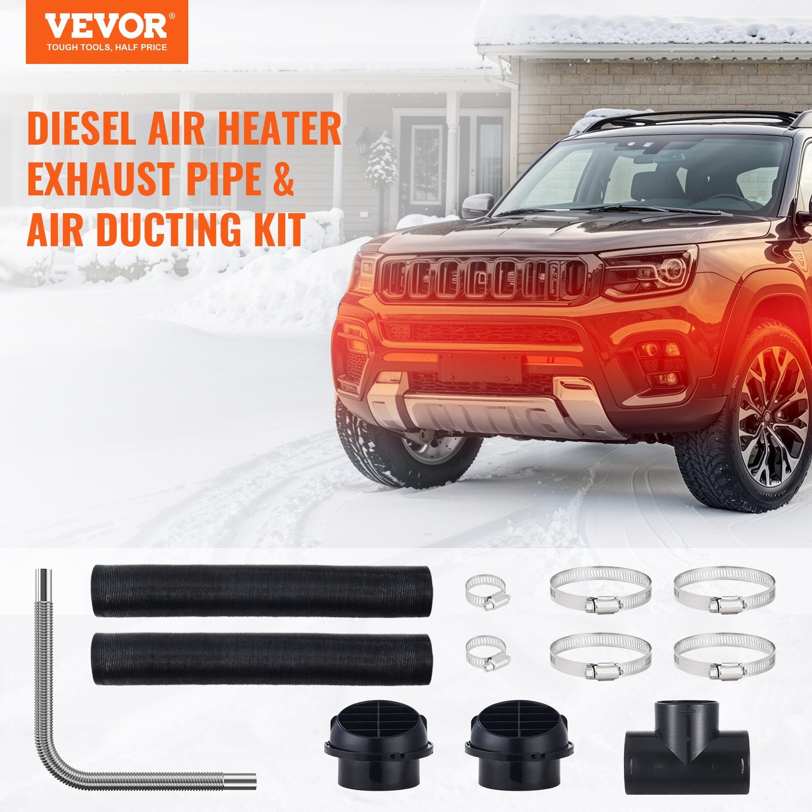 Diesel Heater Pipe Ducting Set, 3