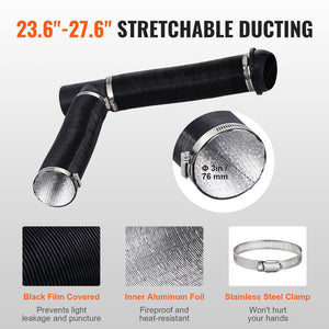 Diesel Heater Pipe Ducting Set, 3