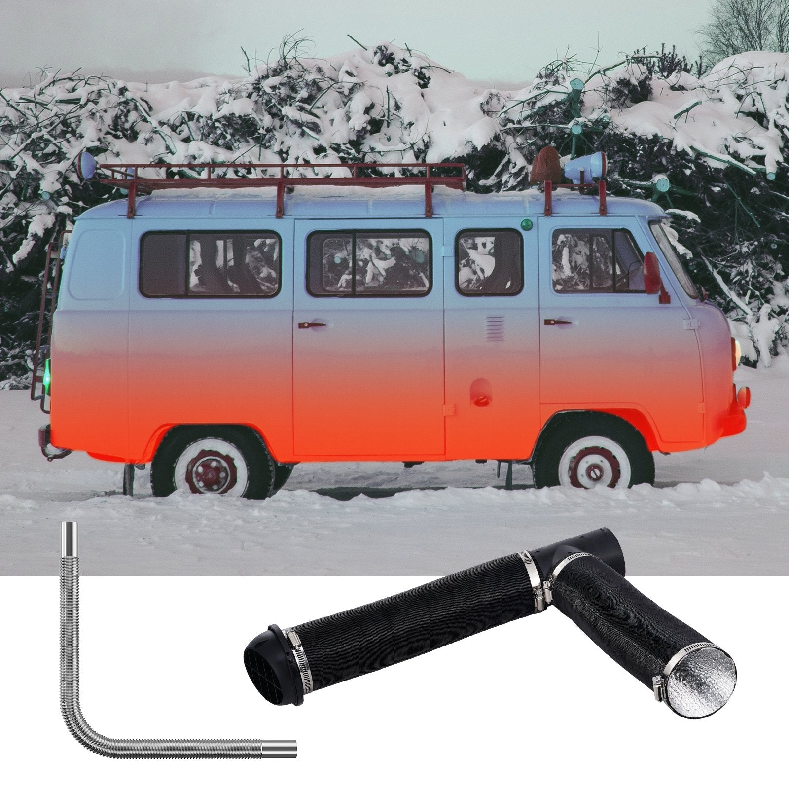 Diesel Heater Pipe Ducting Set, 3