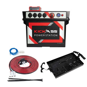 KickAss Battery Box With Integrated 20A DCDC Charger & Accessory Bundle