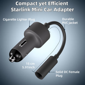 Starlink Mini Car Power Adapter – 12V/24V to 20V DC Converter