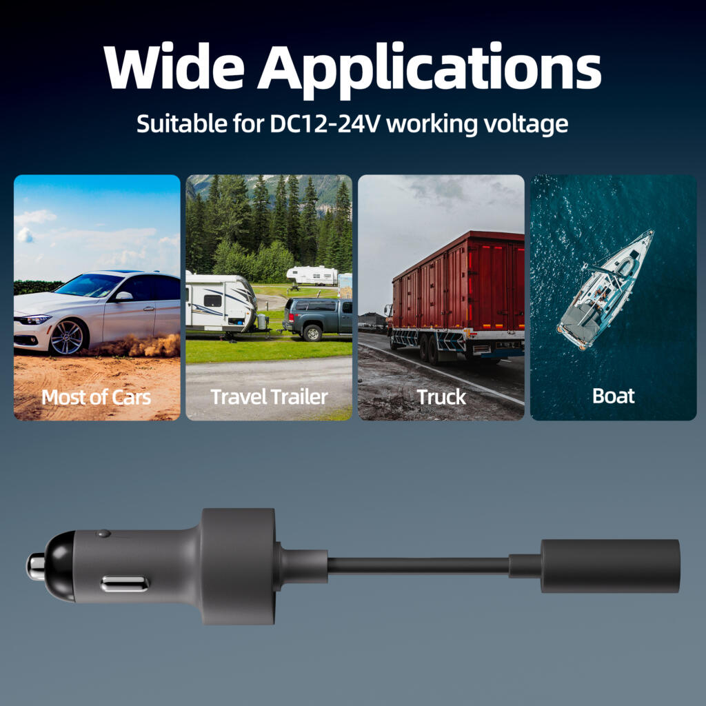 Starlink Mini Car Power Adapter – 12V/24V to 20V DC Converter