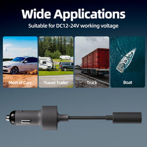 Starlink Mini Car Power Adapter – 12V/24V to 20V DC Converter