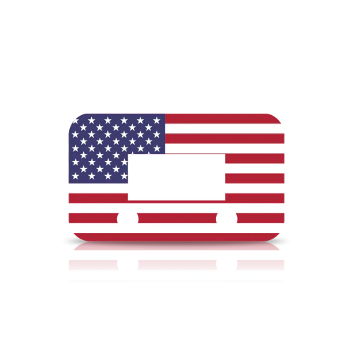 EVC Faceplate: USA Flag
